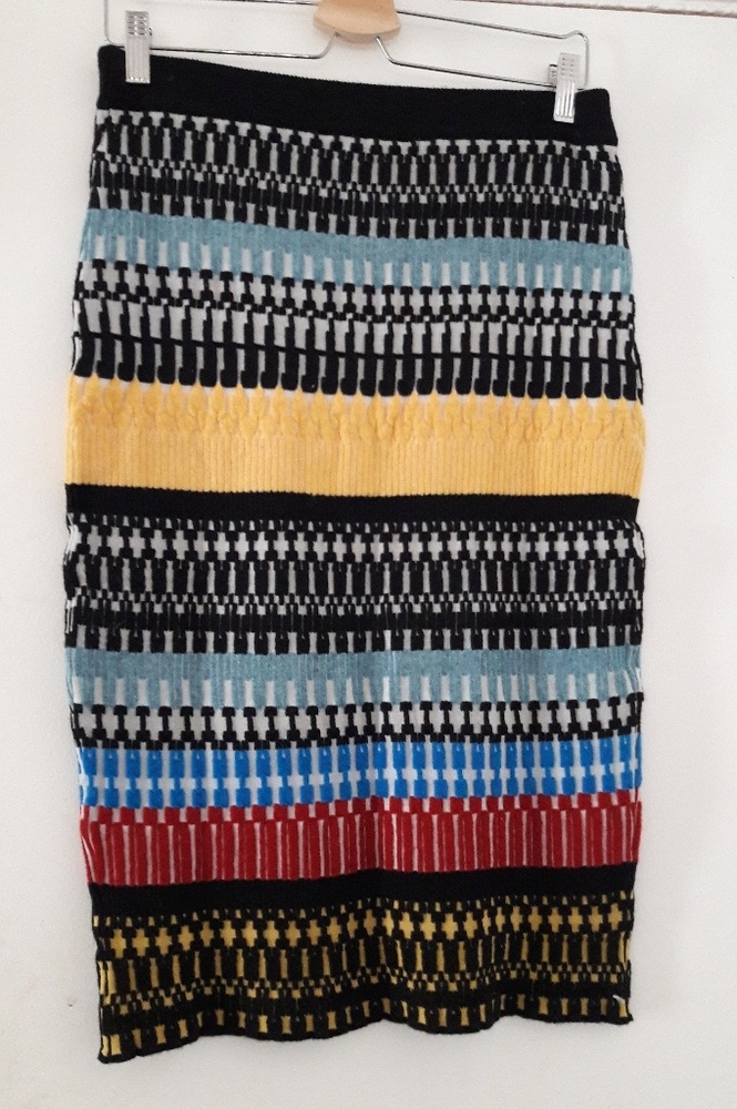 Multi Wool Midi skirt